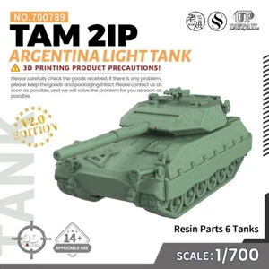 SSMODEL 1/700 Argentina TAM 2IP Light Tank Military Model Kit SS700789 - Bild 1 von 5