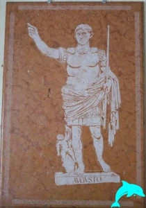 PIANO TAVOLO/QUADRO AUGUSTO IN MARMO ROSSO VERONA SCONTO 20% - Foto 1 di 8