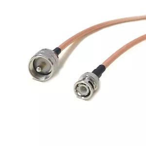 BNC male plug to UHF male PL259 pigtail cable RG142 50cm for ham radio CCTV NEW - Picture 1 of 5