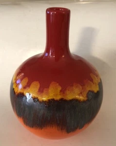 Stunning Nuove Forme Vase Italian Art Pottery For Anthropologie MCM Drip Glaze - Picture 1 of 7