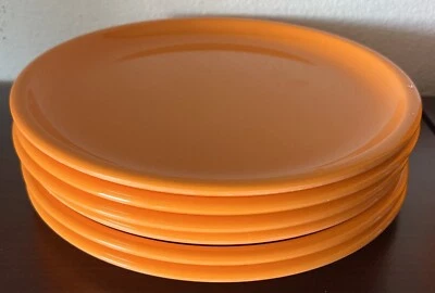 Set of 6 Zak! Designs Melissa Easton 11" Orange Dinner Plates - Image 1 of 4