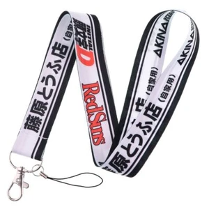 "Inicial D Akagi RedSuns Manga Anime 17,7" Cuello Cordón Llavero Porta Identificación Malo... - Imagen 1 de 5