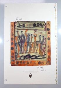 Purvis Young Gallery Poster- Gateway to Freedom ERROR DOUBLE SIGNED (A10-G11) - Picture 1 of 10