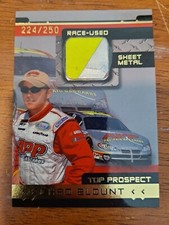 2003 PRESS PASS NASCAR TOP PROSPECT Chad Blount SP Sheet Metal Card #224/250