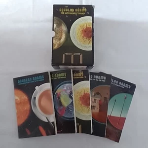 DOUGLAS ADAMS The Hitchhiker's Guide Trilogy 5-Book Paperback Set Collection - Picture 1 of 11
