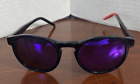 Vintage Rare VYSEN Black Red Trim Aviva AV-6 Acetate Sunglasses 50-21 145mm
