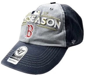 Gorra de béisbol ajustable Boston Red Sox 47 gris 2017 MLB postemporada espalda a presión - Imagen 1 de 7