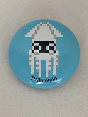 Nintendo Super Mario Bros. Blooper 1.375" (3.5 cm) Pinback Button - Image 1 of 2
