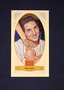 2012 Panini Golden Age Mini Broadleaf Brown Ink #59 Bobby Thomson - NM-MT