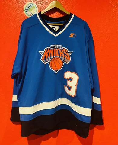 starter Jersey Knicks Starks Ewing Sprewell Jacket Champion Cover