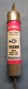 Ferraz Shawmut Tri-Onic TRS90R Smart Spot 90A 600V Dual Element Class RK5 Fuse - Picture 1 of 10