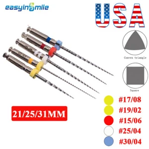 5pc Dental X3 Endodontic Rotary File Endo root canal files Curved 25mm motor tip - Picture 1 of 22