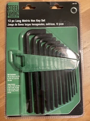 13 Piece Allen Key Set - Long Metric Hex Key Set - Image 1 of 3