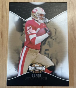 Jerry Rice Gold /99 2009 Topps Triple Threads San Francisco 49ers