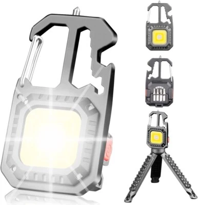 LED Keychain Light Ultra Bright TRIPOD Flashlight Keyring Camping Pocket Torch - Image 1 of 4