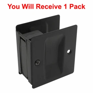 Tirador de puerta de bolsillo Litepak privacidad corredera elegante con tornillos bronce frotado con aceite - Imagen 1 de 2