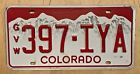 Colorado Gvw Gross Vehicle Weight  Truck Semi  License Plate " 397 Iya " Co