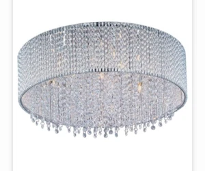 ET2 E23133-10 Pc Spiral 16 3/4" Xenon Ceiling Mount Chandelier - Picture 1 of 1