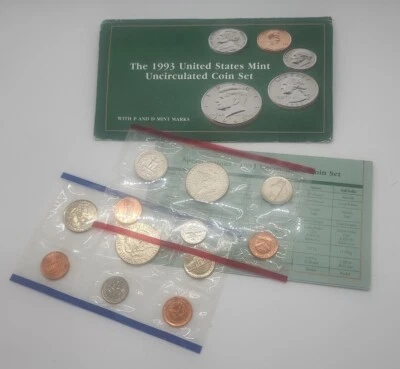 1993 US Mint Set - 10-Coin P&D Uncirculated - Image 1 of 4