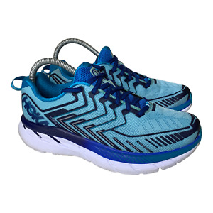 Hoka One On Women's Clifton 4 Running Shoes Size 7 Topaz/Imperial (No Insoles)