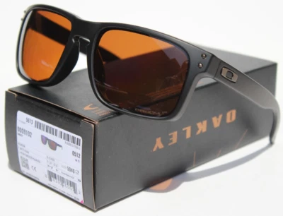 OAKLEY Holbrook POLARIZED Sunglasses Matte Black/Prizm Tungsten OO9102-D7 NEW - Image 1 of 4