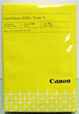 New Sealed 1070111906 Canon Colorwave 3000+ Yellow Toner PEARLS  Fast Free Ship - Image 1 of 4