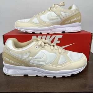 Nike Air Span 2 Cream Smooth Casual Lifestyle Sneakers NEW Men's Size 10 - Picture 1 of 9