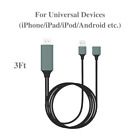 Hdmi Mirroring Cable Phone To Tv Av Usb Adapter For Android Iphone Ipad Samsung