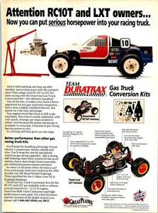 Team Duratrax  Gas Truck Conversion Kits Print Ad Wall Art Decor Team Losi LXT - Picture 1 of 1