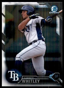 2016 Bowman Chrome Prospects Garrett Whitley Tampa Bay Rays #BCP68