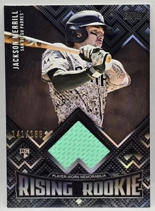 2024 Topps Update JACKSON MERRILL RC Rising Rookie Relic BLACK /199  - Picture 1 of 2
