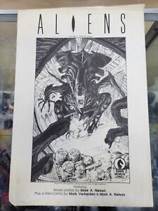 ALIENS PORTFOLIO 7 Platten/Drucke plus Mini-Comic Dark Horse Comics 1989
