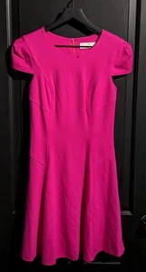 Amanda Uprichard Damen Cold Shoulder Ärmel Hot Pink Minikleid Größe Small - Bild 1 von 8