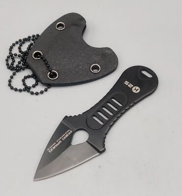 ALBAINOX K25 Messer Dwarf Neck Knife Fixed Blade 7Cr17MoV Stahl Kydexscheide