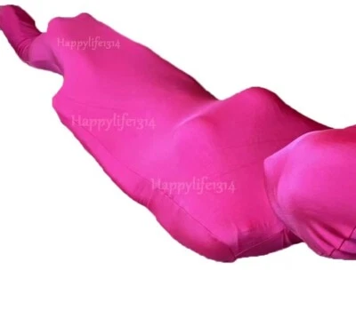 Fuchsia Unisex Mummy Zentai Costumes Sleeping Bag Back Zipper internal Sleeves - Image 1 of 3