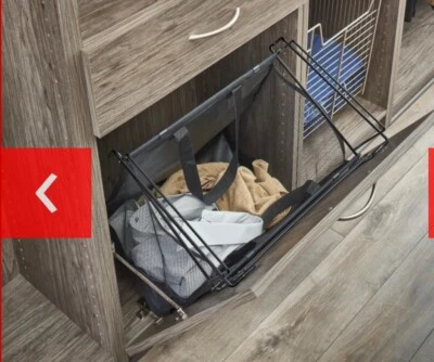 Martelo de pano inclinável Rev-A-Shelf - Preto CTOHSL-24-1 laterais 24"" - Imagem 1 de 4