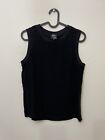 Karen Millen black mesh vest sleeveless fitted size 8