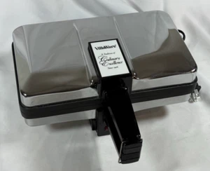 VillaWare Quattro Pizzelle Baker Cookie Maker Model 3850 Chrome - Works Great! - Picture 1 of 7