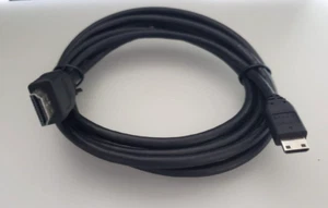 HDMI Mini Type C Male to Standard HDMI Male Cable Lead Full HD TV 1080p 2.5m - Picture 1 of 4