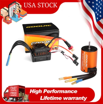 GoolRC 3650 4300KV Brushless Motor with 60A ESC Combo Set for 1/10 RC Car K0S1 - Image 1 of 4