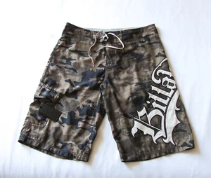 Men's Vintage Billabong Y2K Military Camo Camouflage Gothic Logo Board Shorts 33 - Bild 1 von 8