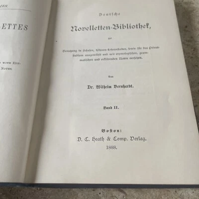 German Novelettes For School And Home By Dr. Wilhelm Bernhardt (German) - Image 1 of 4