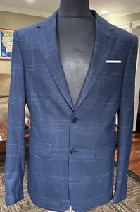Zara Blazer dunkelblau Gr. 38 Herren Einreiher 2 Knöpfe Dbl Schlitz NEU ohne Etikett - Bild 1 von 10