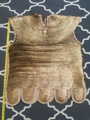 Halloween Roman Squamata Medieval Knight breasplate Brass Lamellar Armor Custom - Image 1 of 4