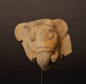 Fragmento de cerámica cabeza de elefante extremadamente raro. Reino jemer, siglo XII-XIV ZF3 - Imagen 1 de 14