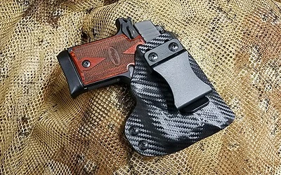 Funda personalizada Gunner's se adapta a Sig Sauer P938 Streamlight TLR-6 IWB funda FOMI Foto 1 de 2