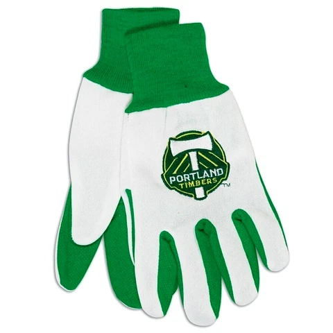 PORTLAND TIMBERS 2 TONE SPORTS UTILITY GLOVES WITH PVC GRIP ALL PURPOSE SPORT Cover