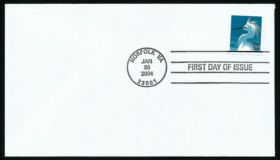 USA, SCOTT # 3830, BLANK FDC COVER - SNOWY EGRET FROM BOOKLET, YEAR 2004 - Image 1 of 1