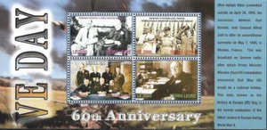 SIERRA LEONE - 2005 MNH "VE Day - 60th ANNIVERSARY" Souvenir Sheet !!! - Picture 1 of 1