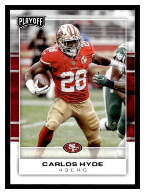 2017 Panini Playoff  #79 Carlos Hyde - San Francisco 49ers - Image 1 of 2